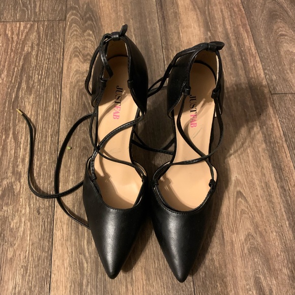 Just Fab | Rumi Lace Up Heel | Sz 8 - Picture 4 of 8